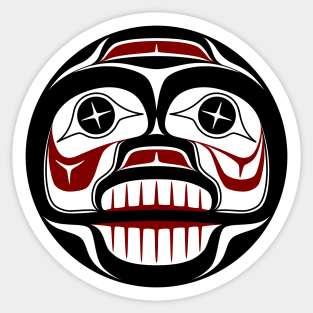 Northwest Pacific coast Haida Weeping skull Sticker